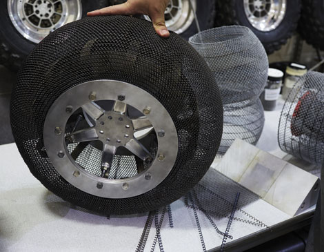 NASA Simulated Lunar Operations lab tires